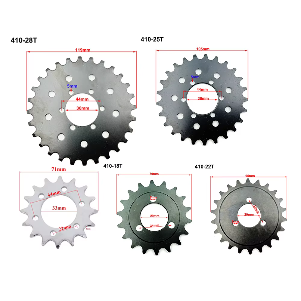 Vélo # Pignon fixe à 16/18/22/25/28 dents pour disque de frein