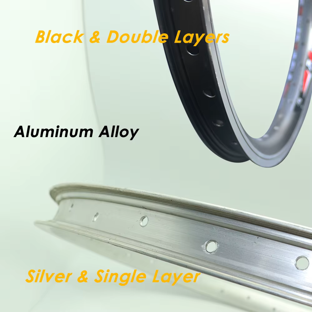 Jantes de vélo double couche en alliage d'aluminium pour roues VTT