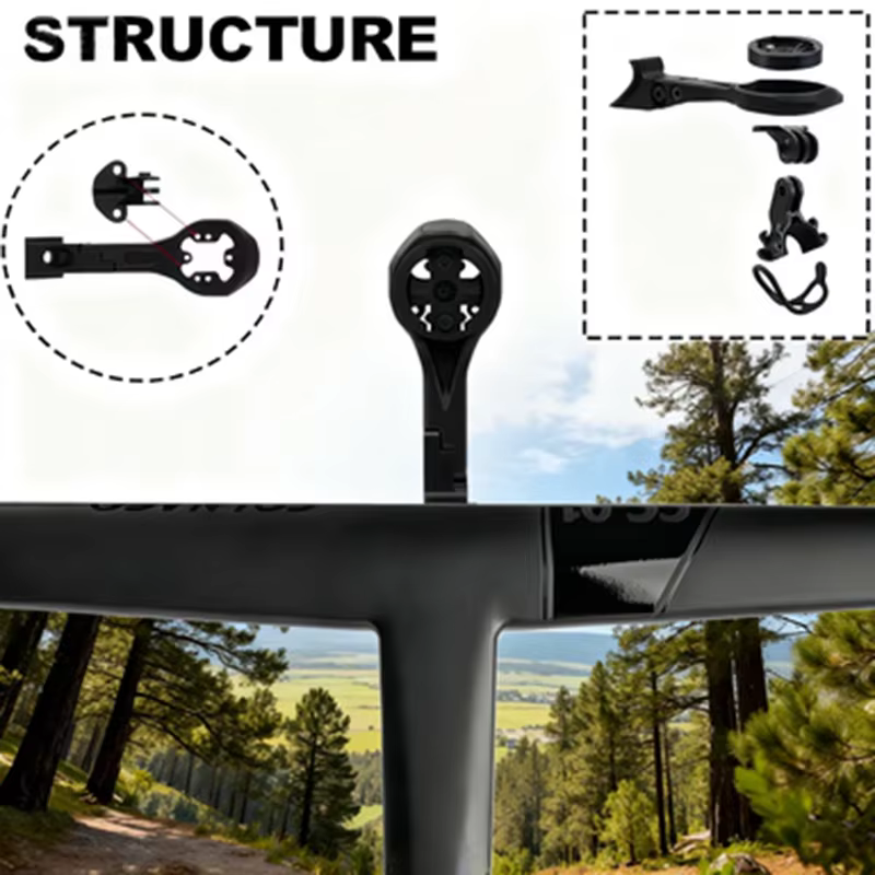 Support d'ordinateur pour guidon de vélo en alliage d'aluminium
