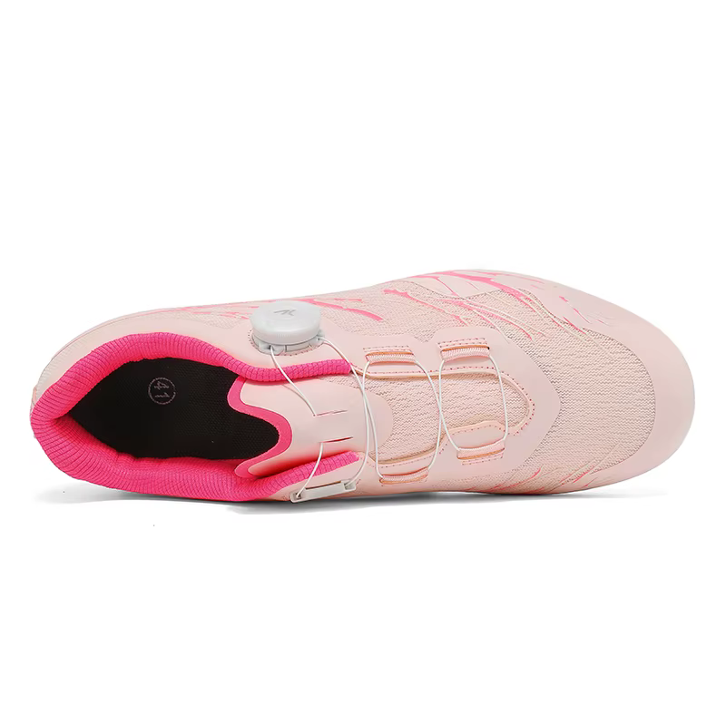 Chaussures de cyclisme sur route pour hommes, effet fluorescent, respirantes, à blocage automatique, antidérapantes, chaussures de vélo pour femmes, crampons Spd, baskets de course