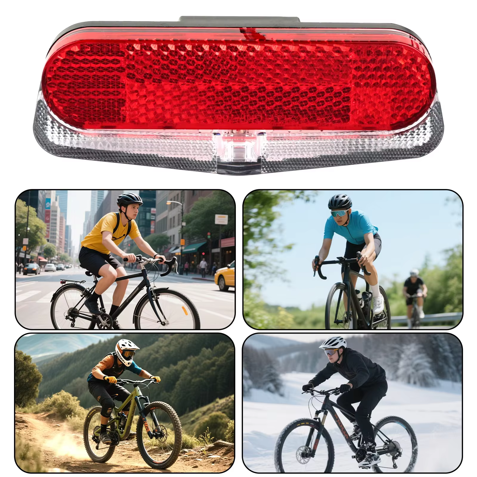 Feu arrière de vélo, feux d'avertissement de sécurité