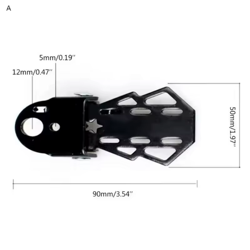 Une paire de repose-pieds de siège arrière de vélo vtt