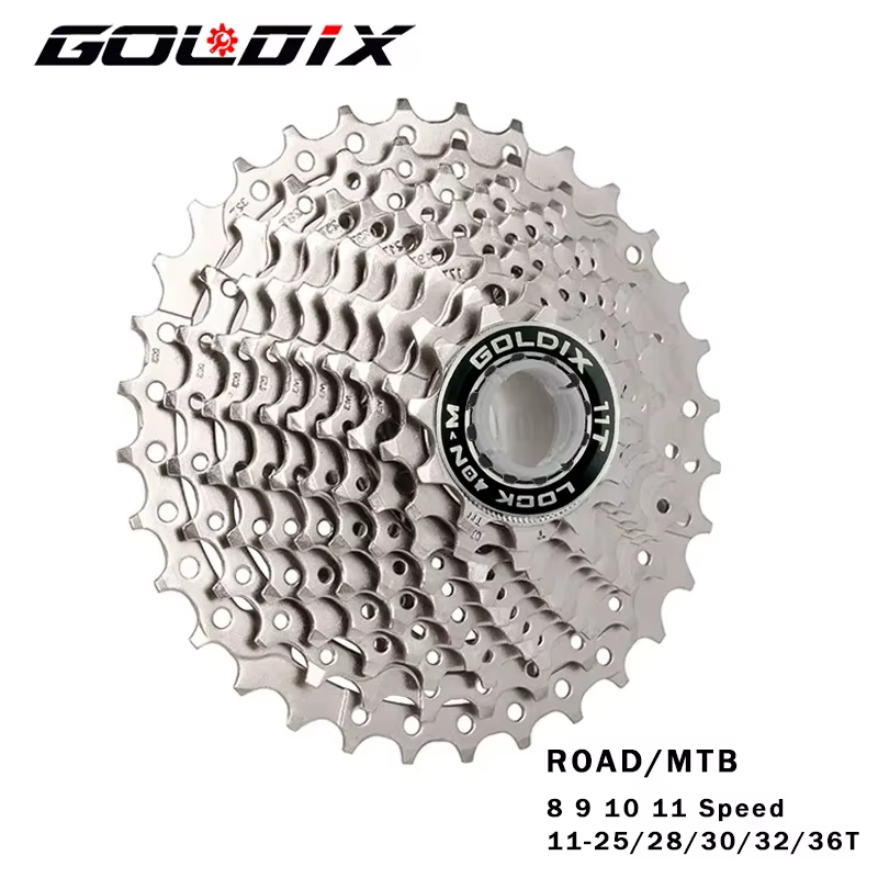 GOLDIX vélo de route 8 9 10 11 vitesses Velocidade 11-25T/28T/32T/34T/36T Cassette