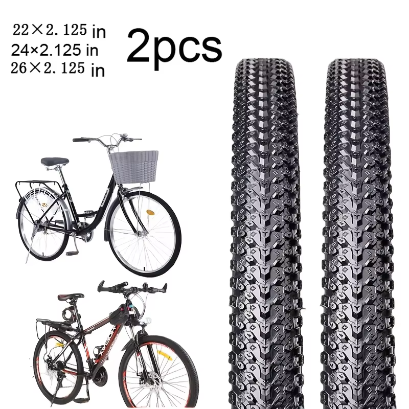2 pneus de vélo 22x2.125 24x2.125 26x2.125 pour VTT