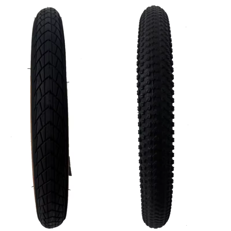 Pneus de vélo pliants rétro marron