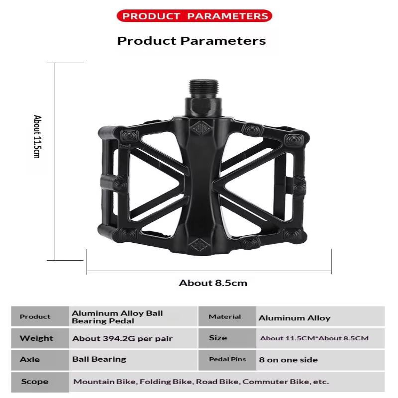 Nouvelles pédales de vélo à double roulement en alliage d'aluminium