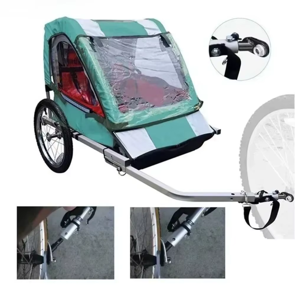 Nouvel accessoire de porte-bagages arrière de vélo : Tête de remorquage pour bébé ou animal de compagnie