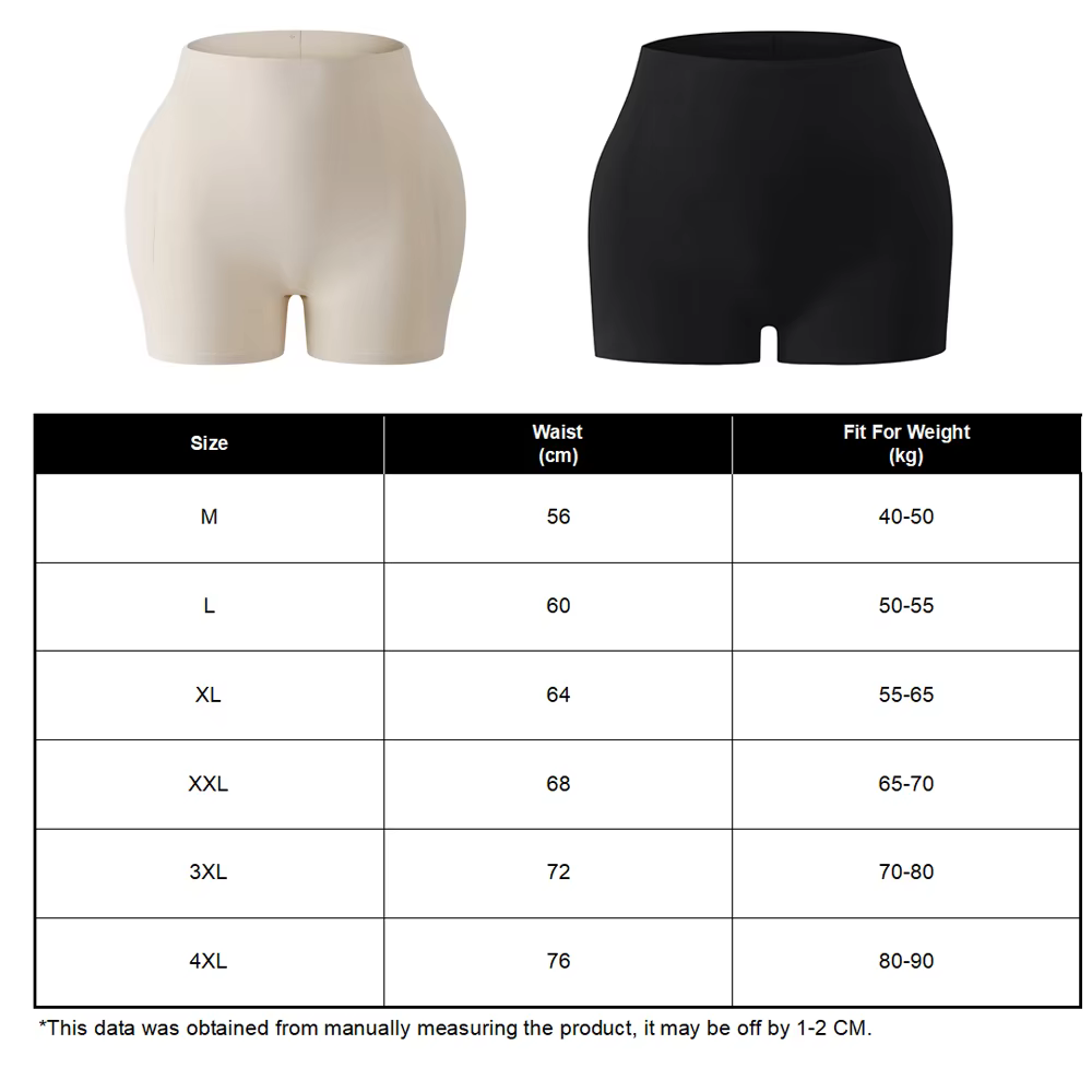Culottes rembourrées pour femmes, effet push-up fessier, type boyshort, avec rembourrage pour les creux des hanches, gaine sculptante amincissante ventre, sans couture, rehausseur de hanches