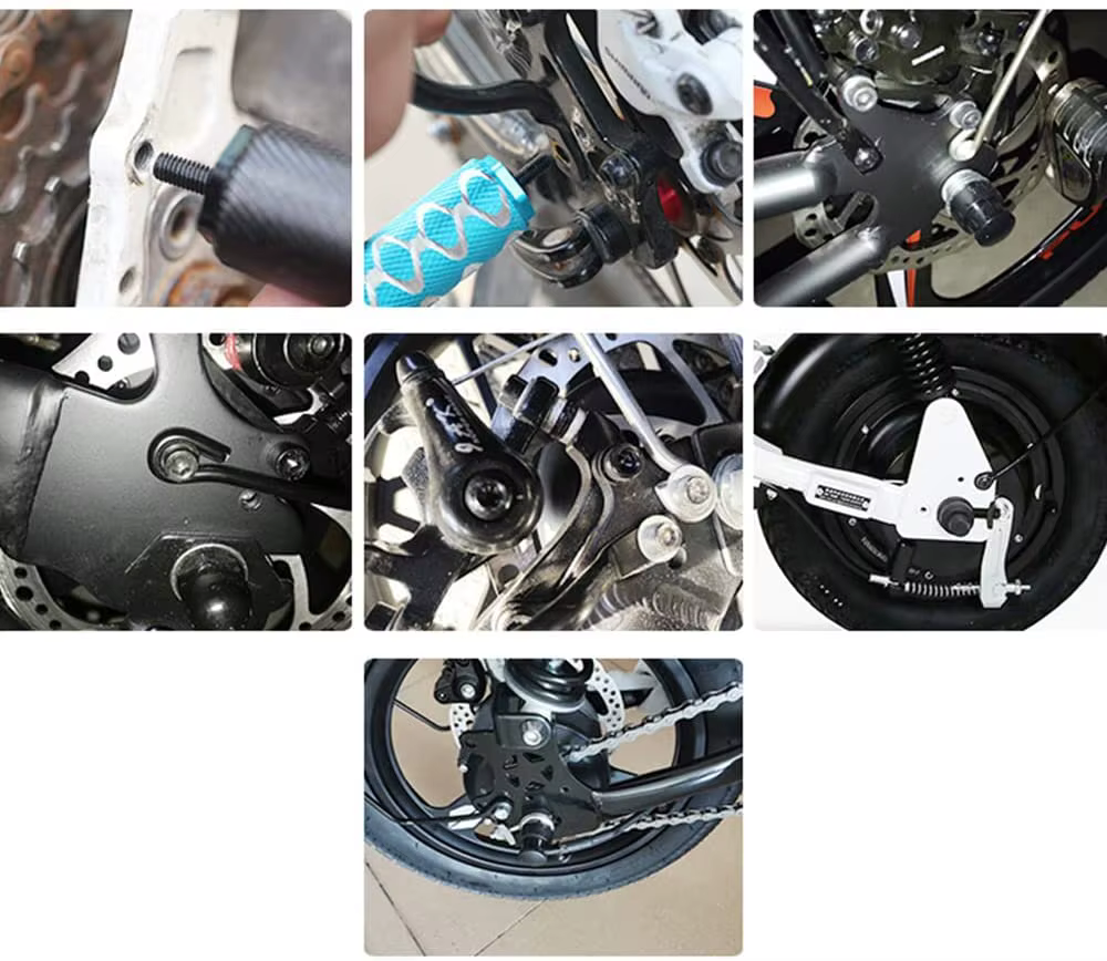 1 paire de Mini pédales arrière de vélo en alliage d'aluminium repose-pieds pliant