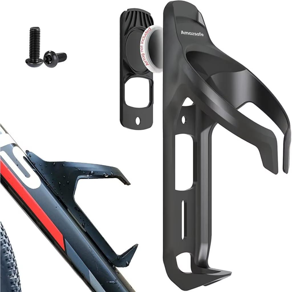 Support de vélo Airtag caché sur porte-bouteille d'eau
