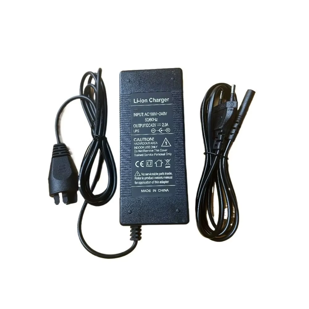 Chargeur de vélo électrique 42V 2A compatible avec la batterie