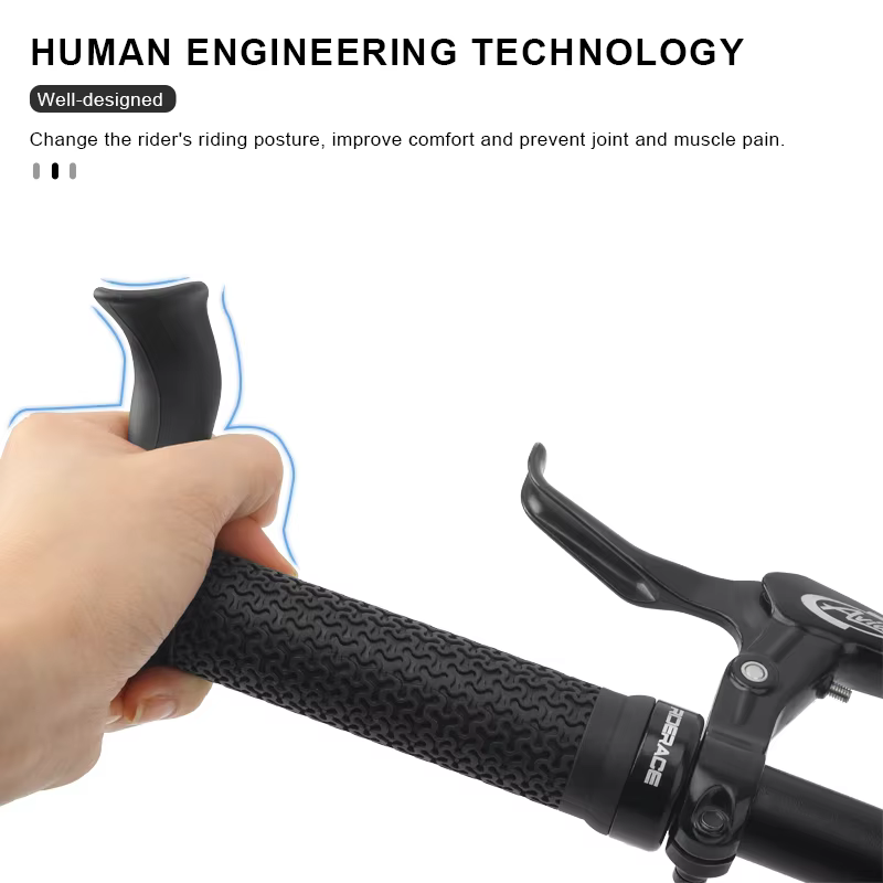 Poignées de guidon de vélo ergonomiques ultralégères