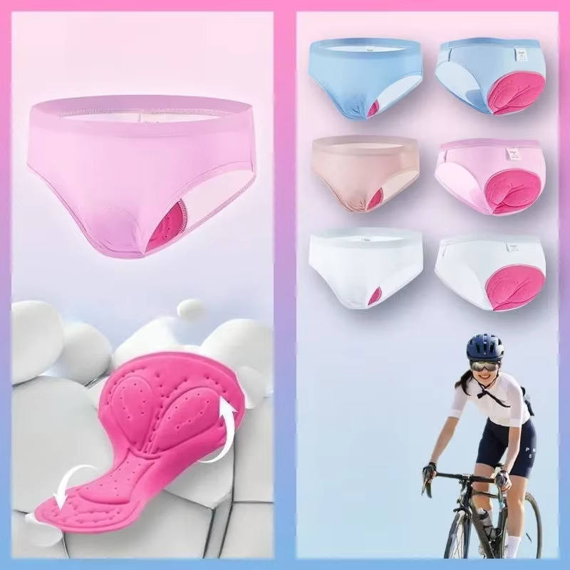 Sous-vêtements de vélo avec coussinet en Silicone respirant évacuant l'humidité