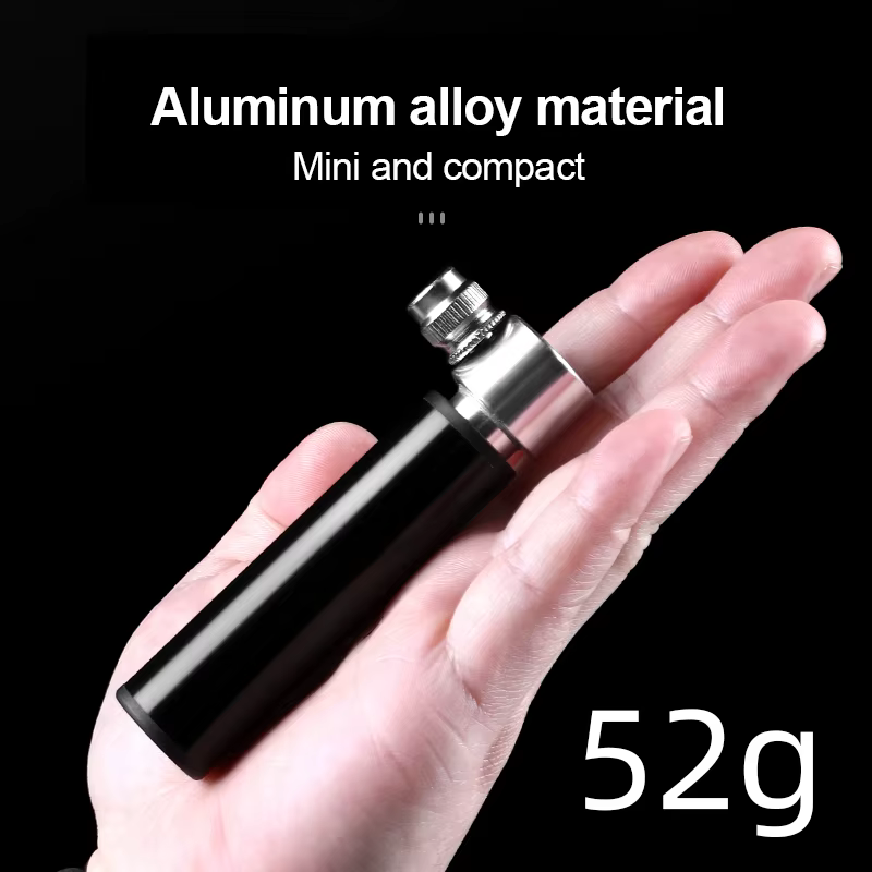 Mini pompe à vélo en alliage d'aluminium pour valves Schrader et Presta