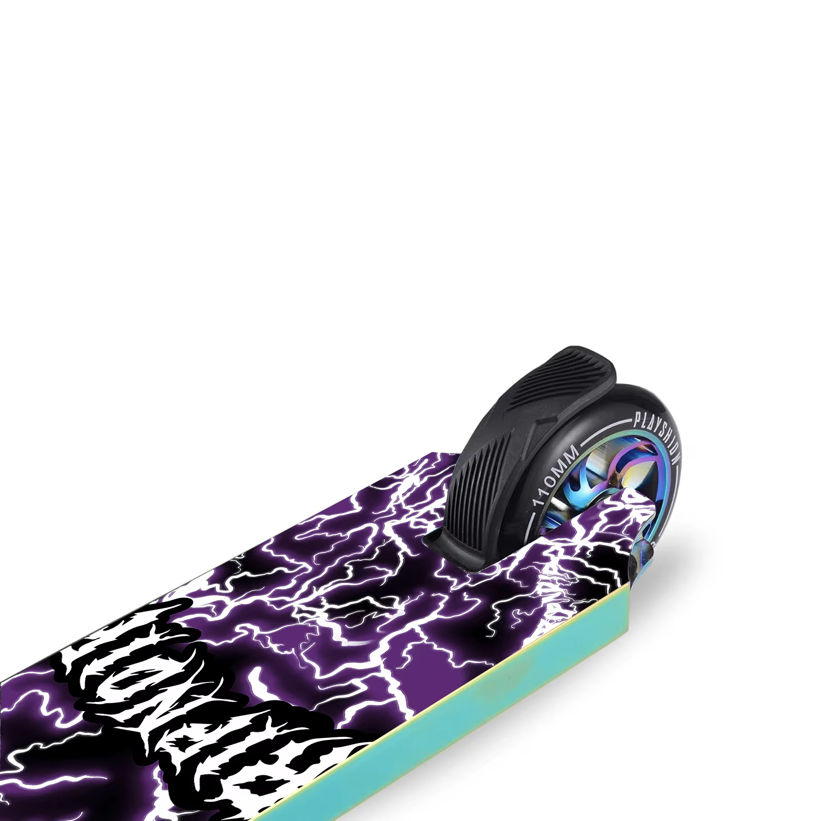 1 autocollant violet cool pour trottinette électrique