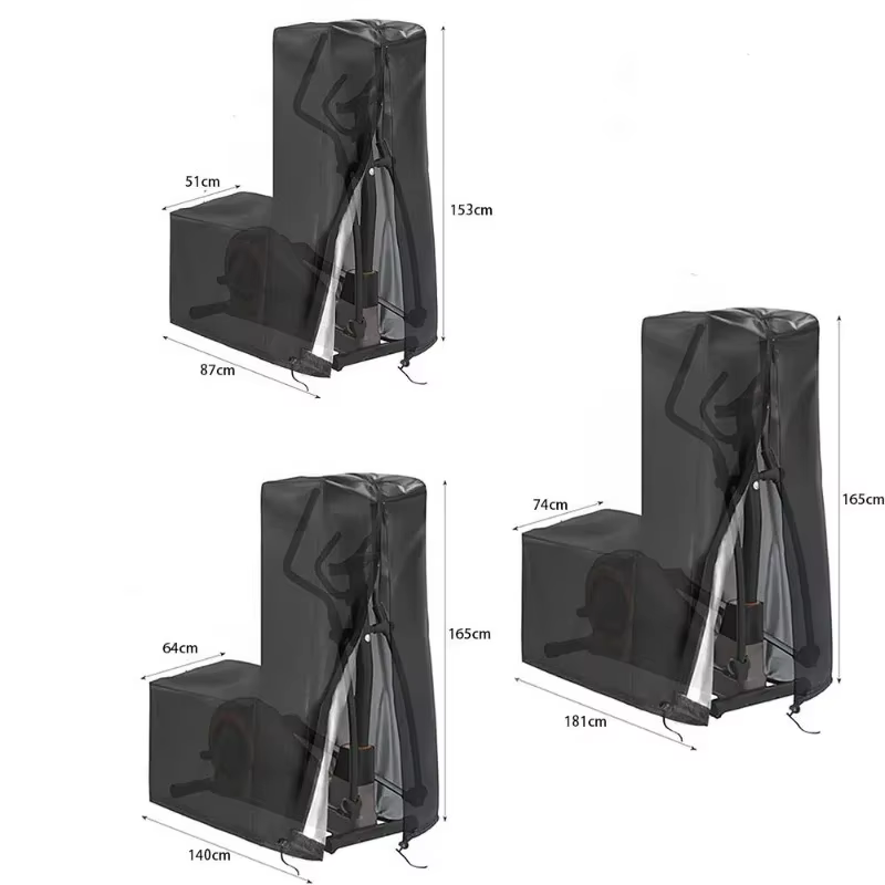 Housse de protection anti-poussière imperméable en tissu Oxford noir
