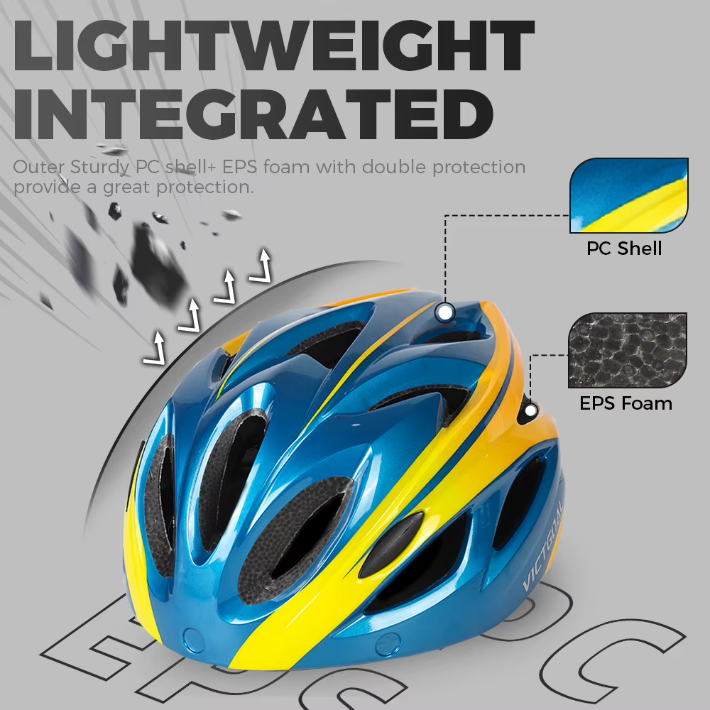 VICTGOAL adultes casque de vélo visière LED feu arrière hommes femmes