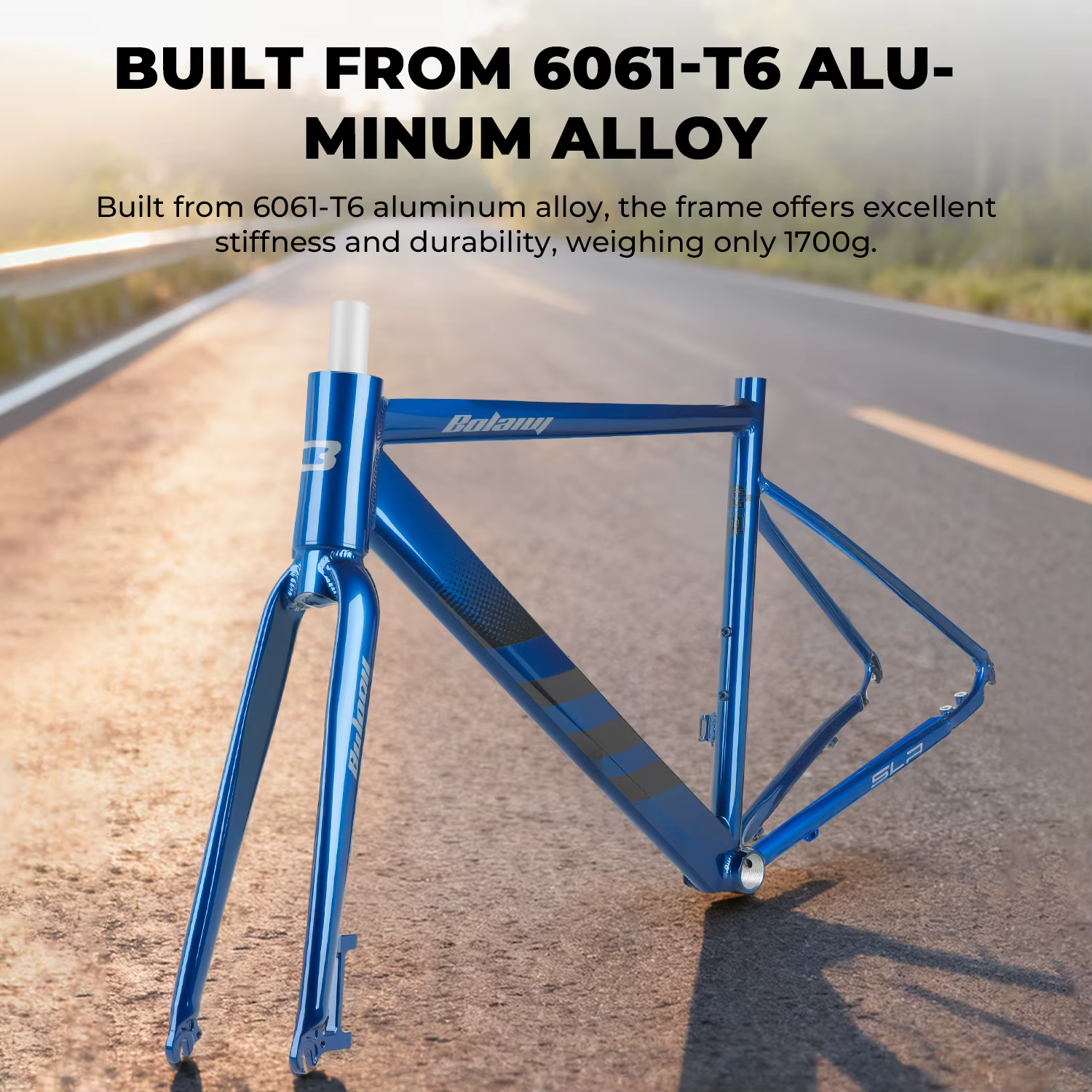 BOLANY cadre de vélo de route câble interne routage frein à disque Compatible 10x135mm
