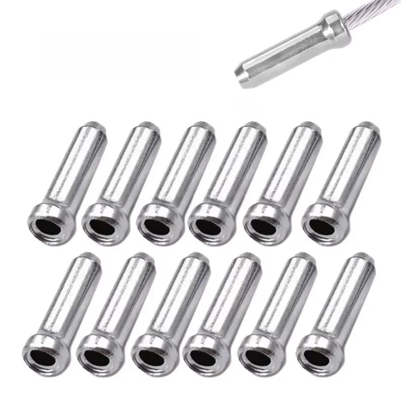 Embouts de câble de frein et de dérailleur en aluminium pour vélo