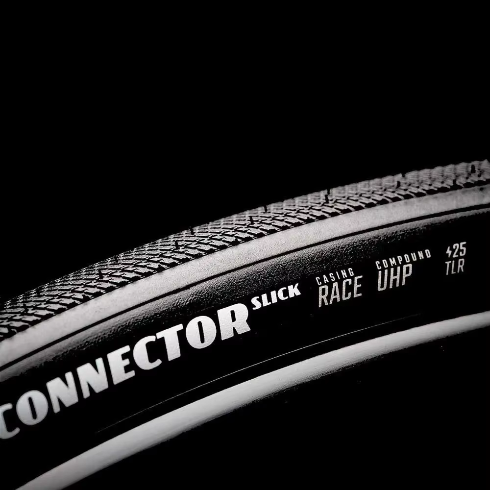 Pneu de vélo Goodyear Gravel Connector Speed/Slick/Inter Race 700 x 40C Tubeless Fold 120TPI Noir/Marron pour Cross