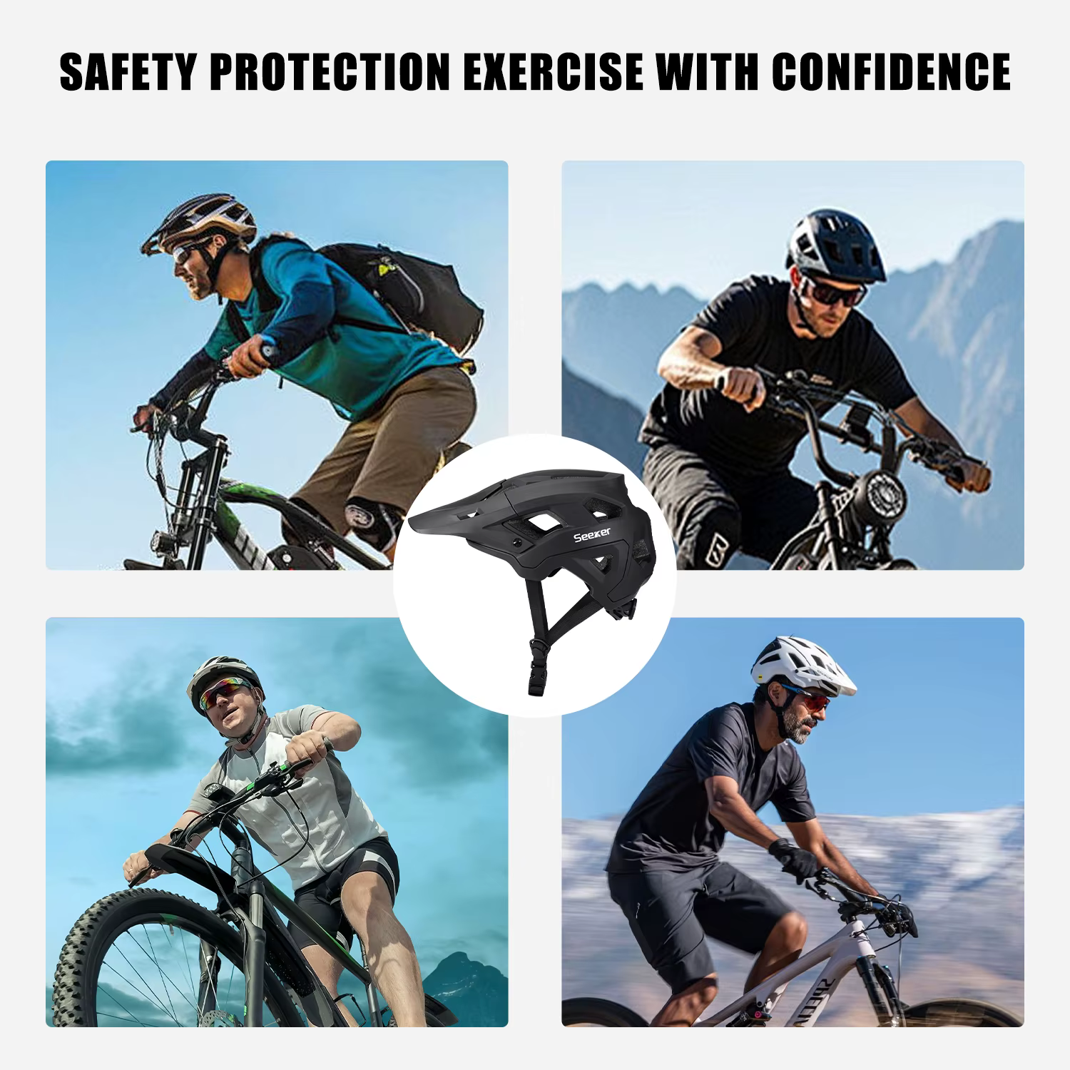 Casque de vélo de montagne léger SEEKER