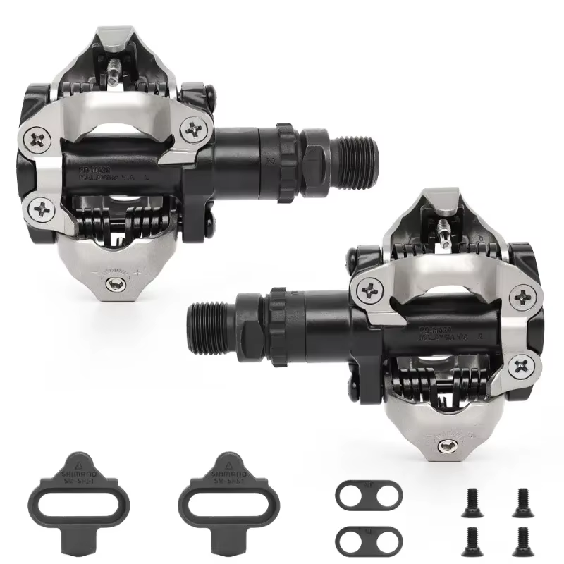 Système Shimano M520 SPD double face - Conception à clipser facile avec roulements étanches pour une durabilité accrue au cyclisme