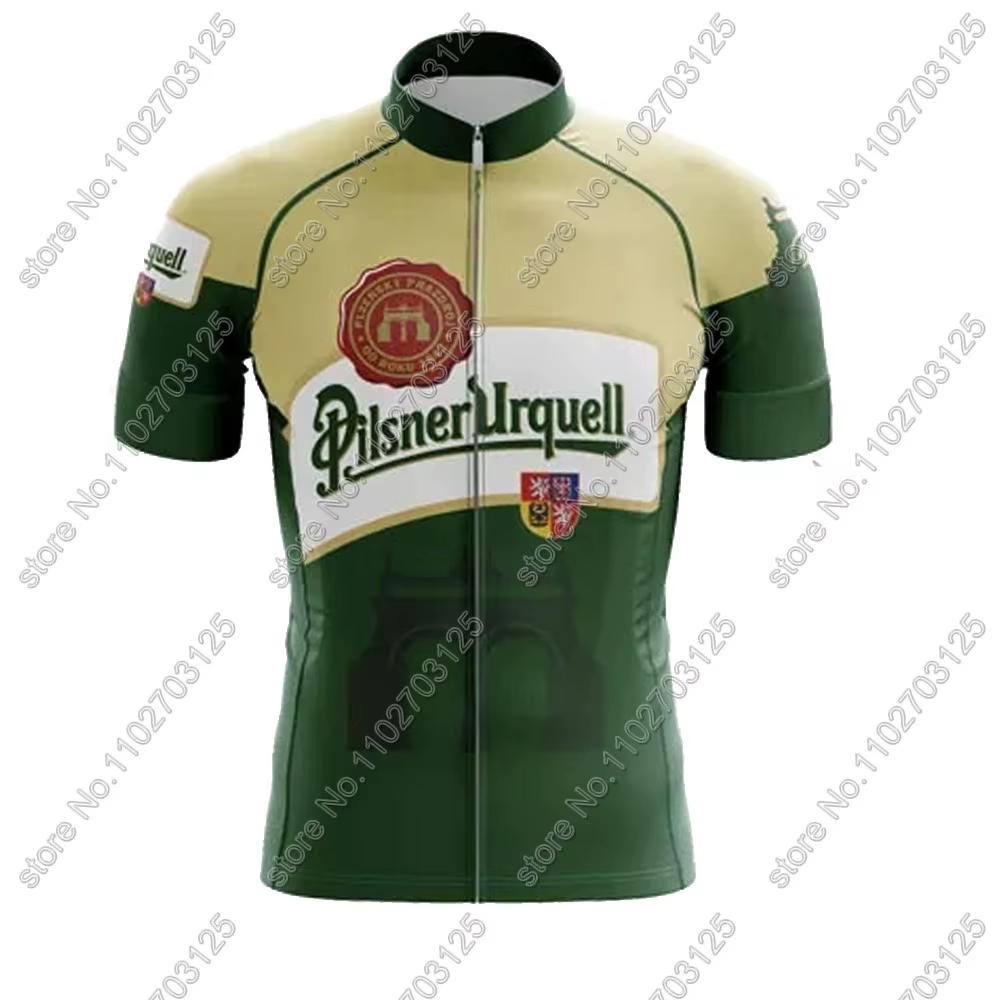 Drink Beer 2025 Maillot de cyclisme ensemble vert vêtements vélo de route chemises tchèques costume