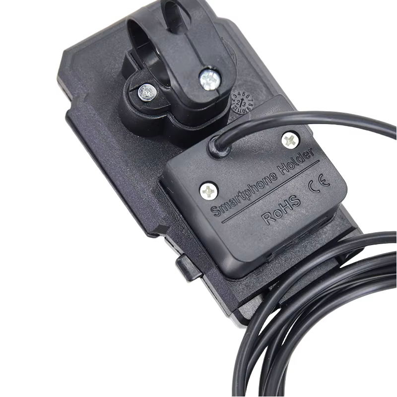 Support de téléphone portable noir pour trottinette électrique