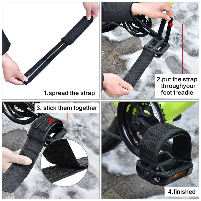 Sangles de pédale de vélo en nylon