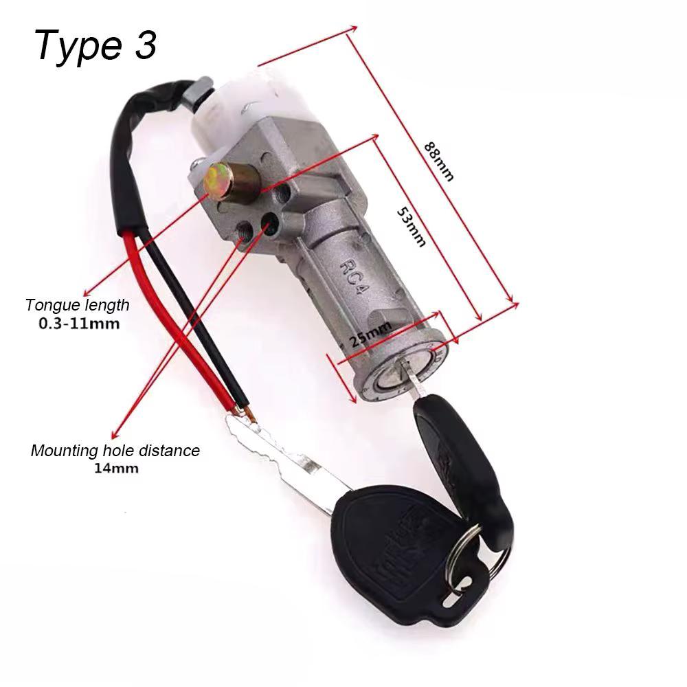 Verrouillage de batterie de vélo électrique avec 2 prédire