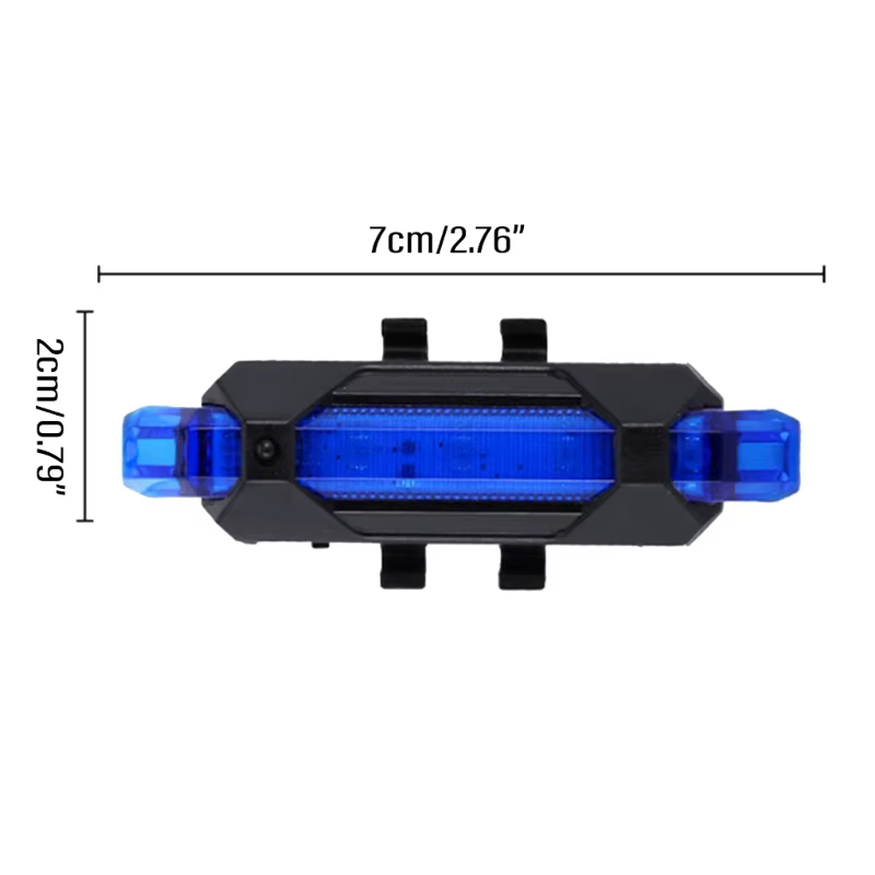 Feu arrière vélo étanche, feu arrière LED rechargeable par USB, feu stop 24BD