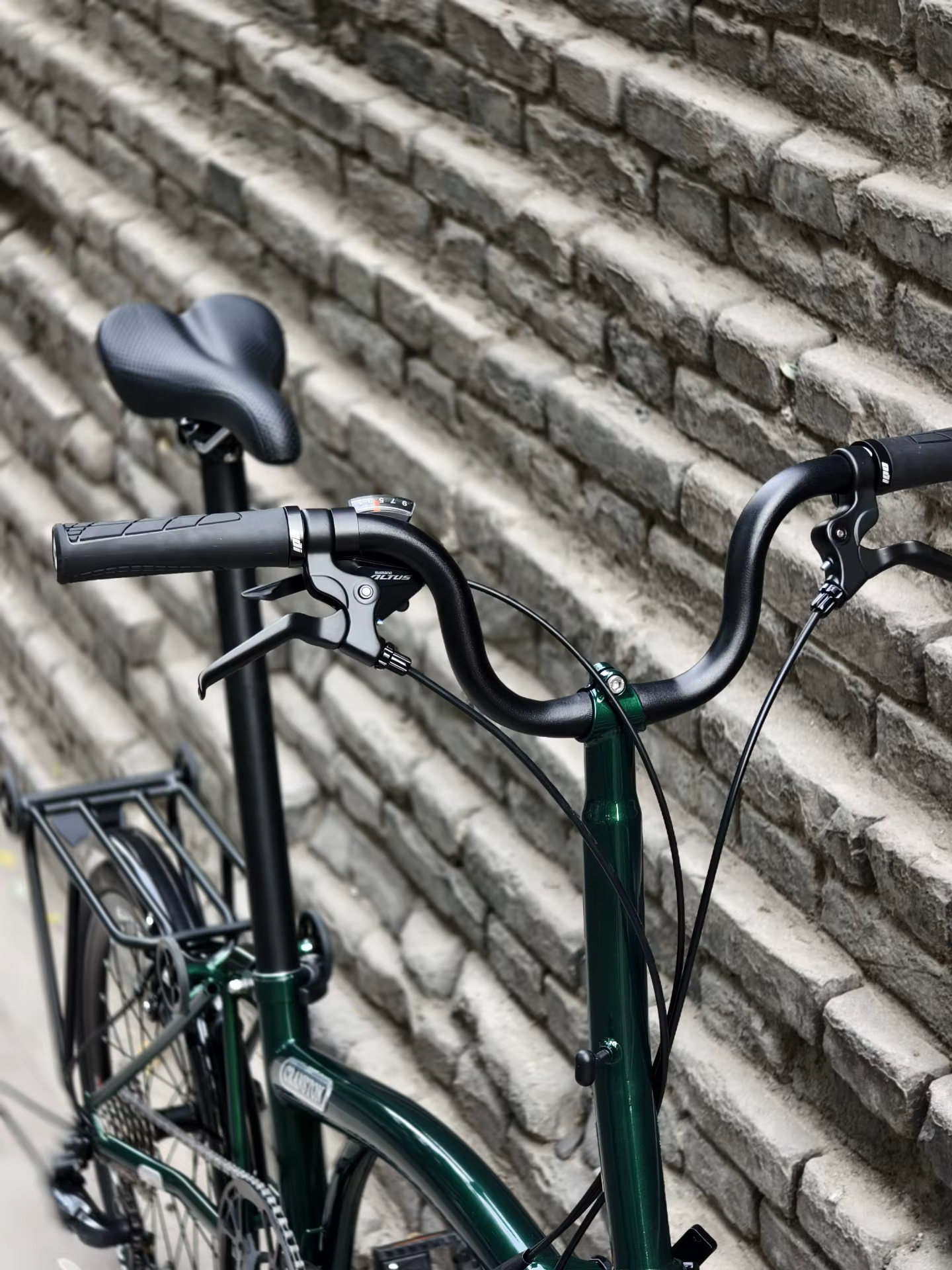 CRANSTON R20 Vélo de ville pliable 20 pouces 9 vitesses avec guidon M