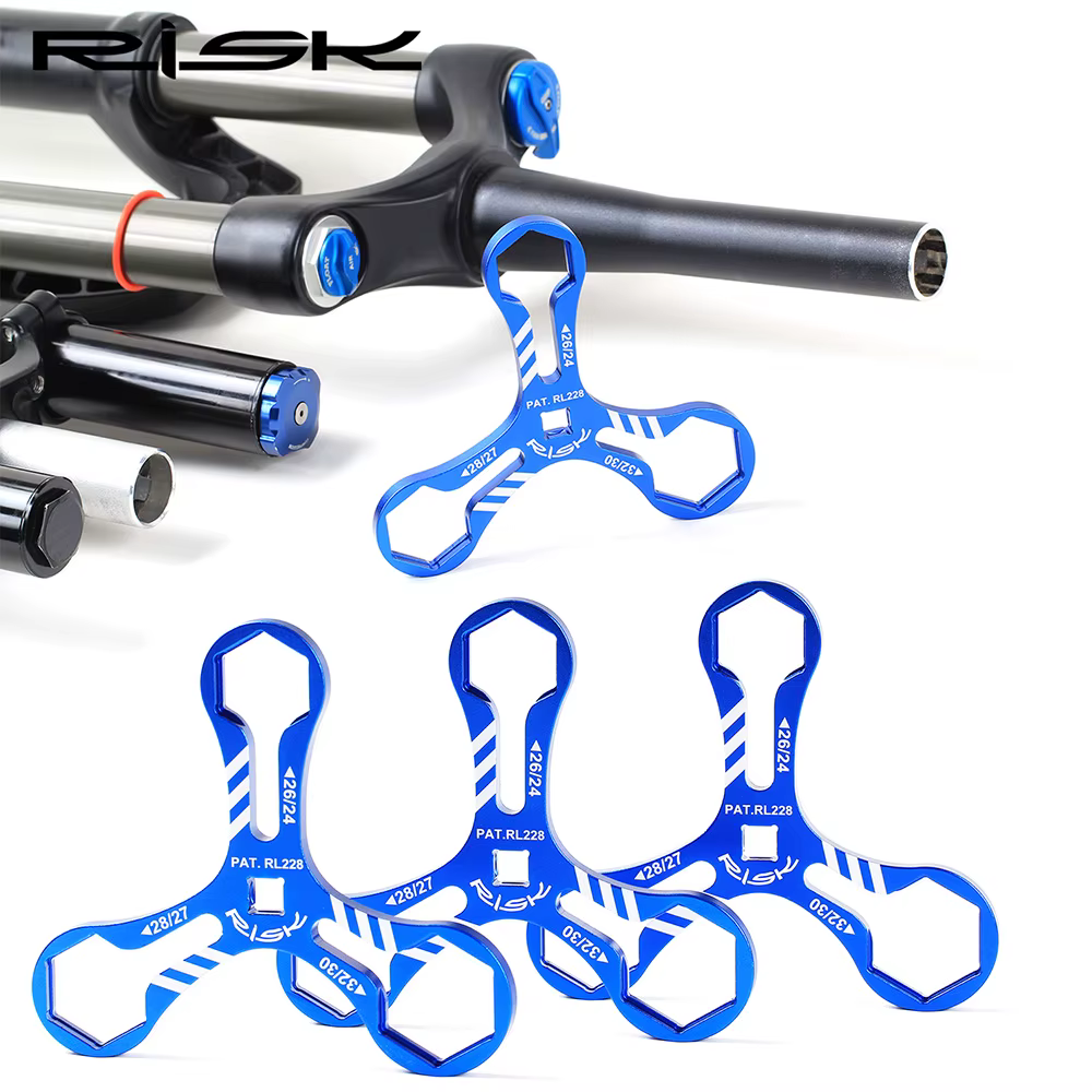 RISK-Capuchon de fourche de vélo en aluminium 6 en 1