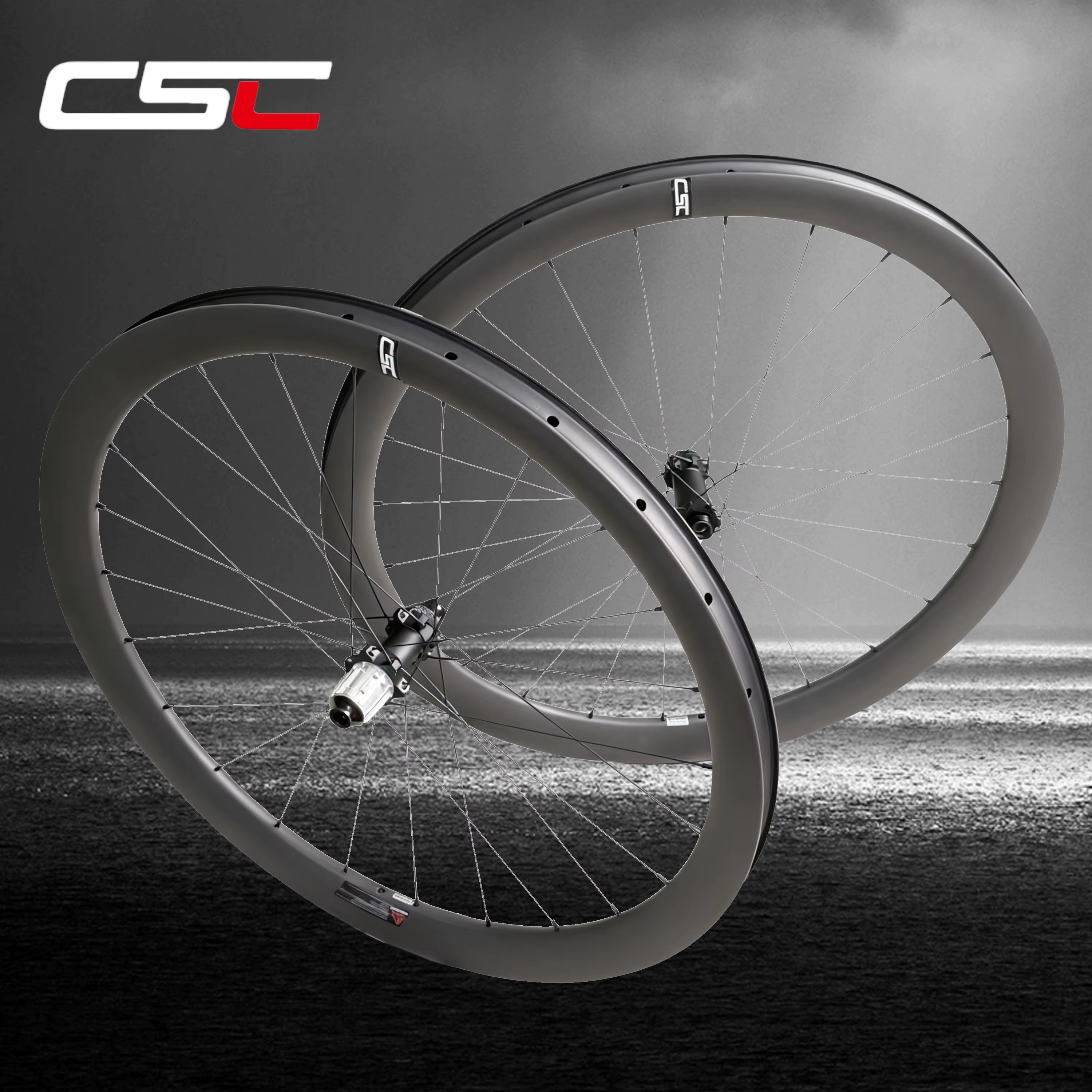 Roues en carbone CSC Gravel Ultralight 1410g