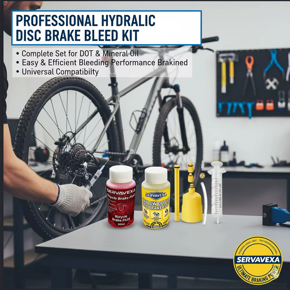Kit de purge de frein hydraulique pour vélo + 60 ml d'huile