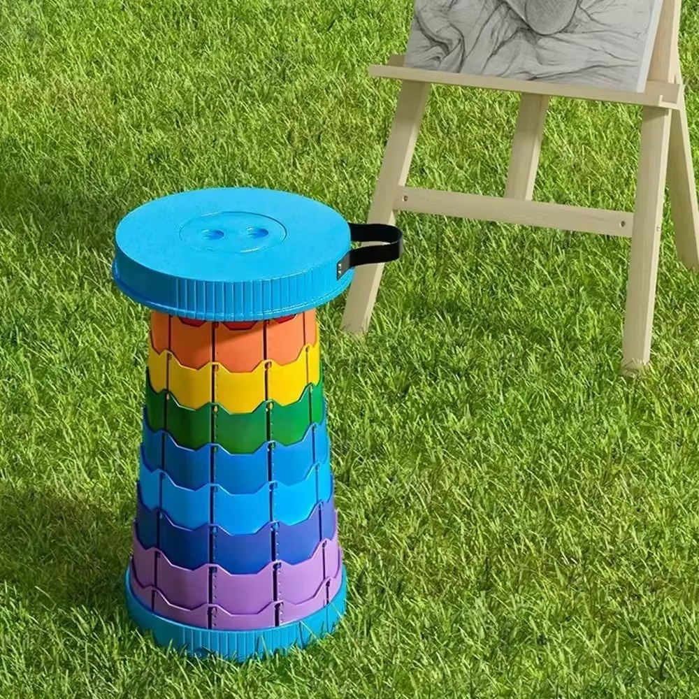Tabouret pliant portable amélioré, tabouret de camping rétractable, adapté aux adultes, pour la pêche en plein air et le jardinage