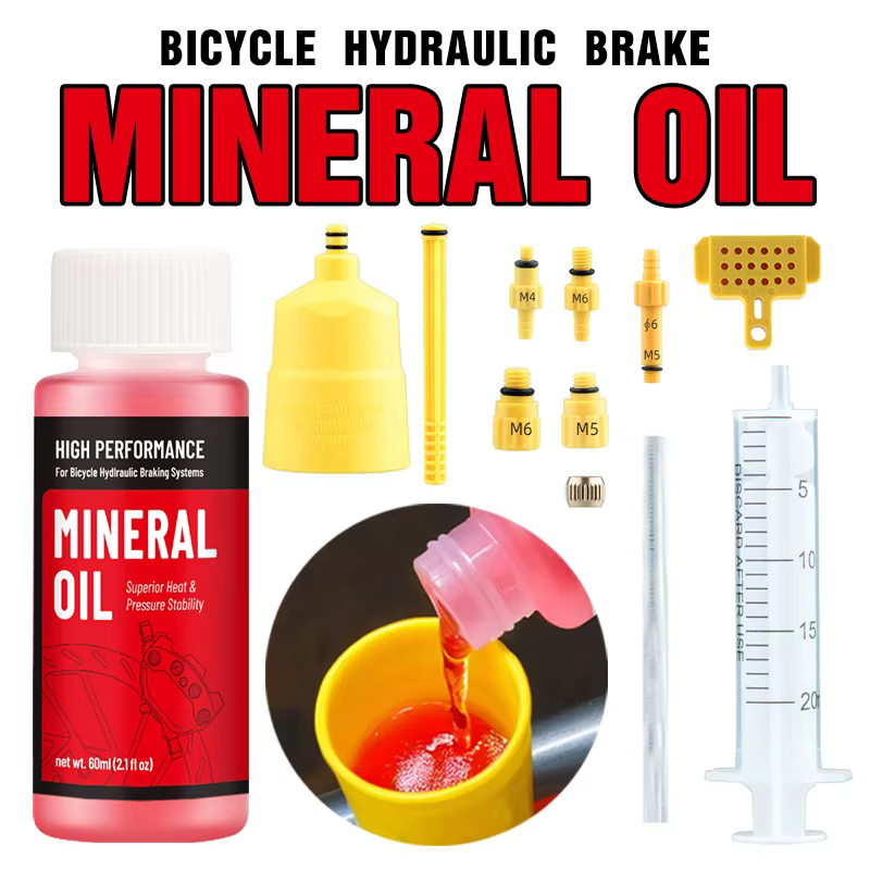 Huile minérale pour freins de vélo
