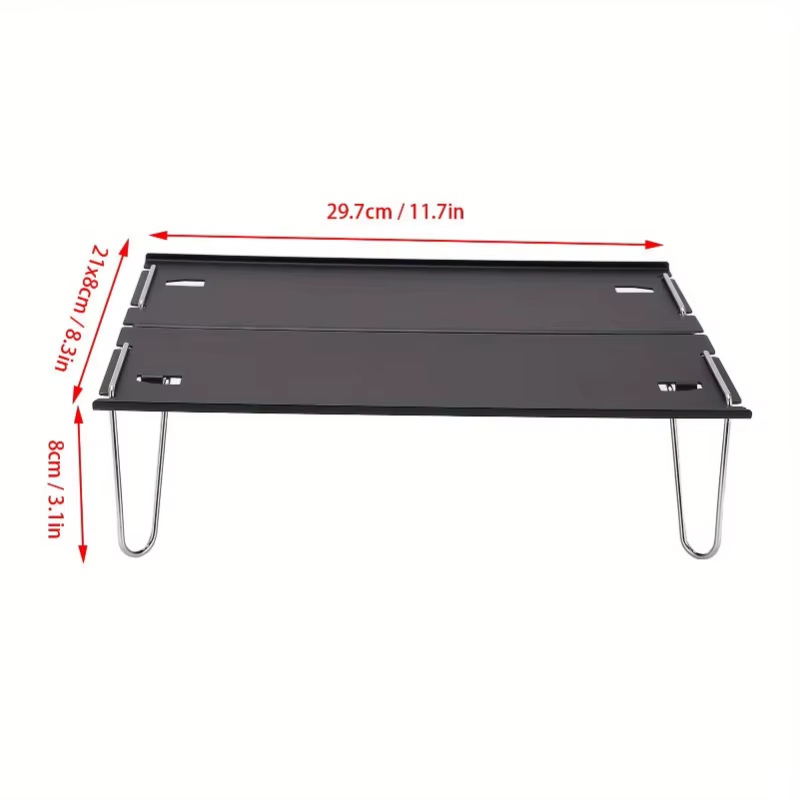 Table pliante légère en aluminium, mobilier de Camping d'extérieur Compact et Portable pour pique-nique plage jardin voyage avec détachable