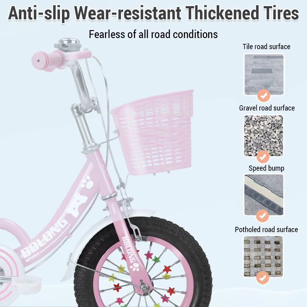 Vélo pour enfants de 12 à 20 pouces pour filles âgés de 3 à 13 ans