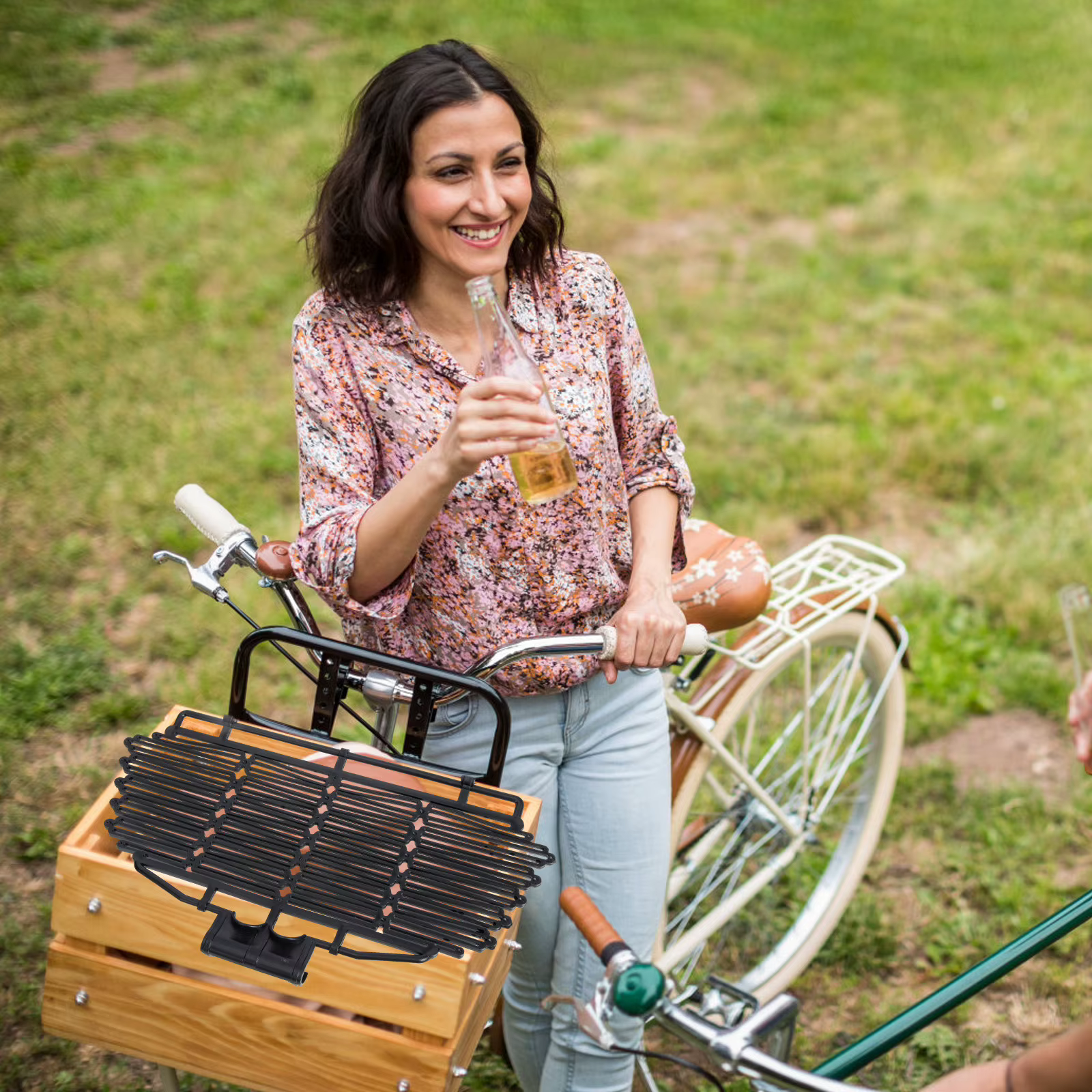 Couverture de panier de vélo en plastique léger de qualité supérieure