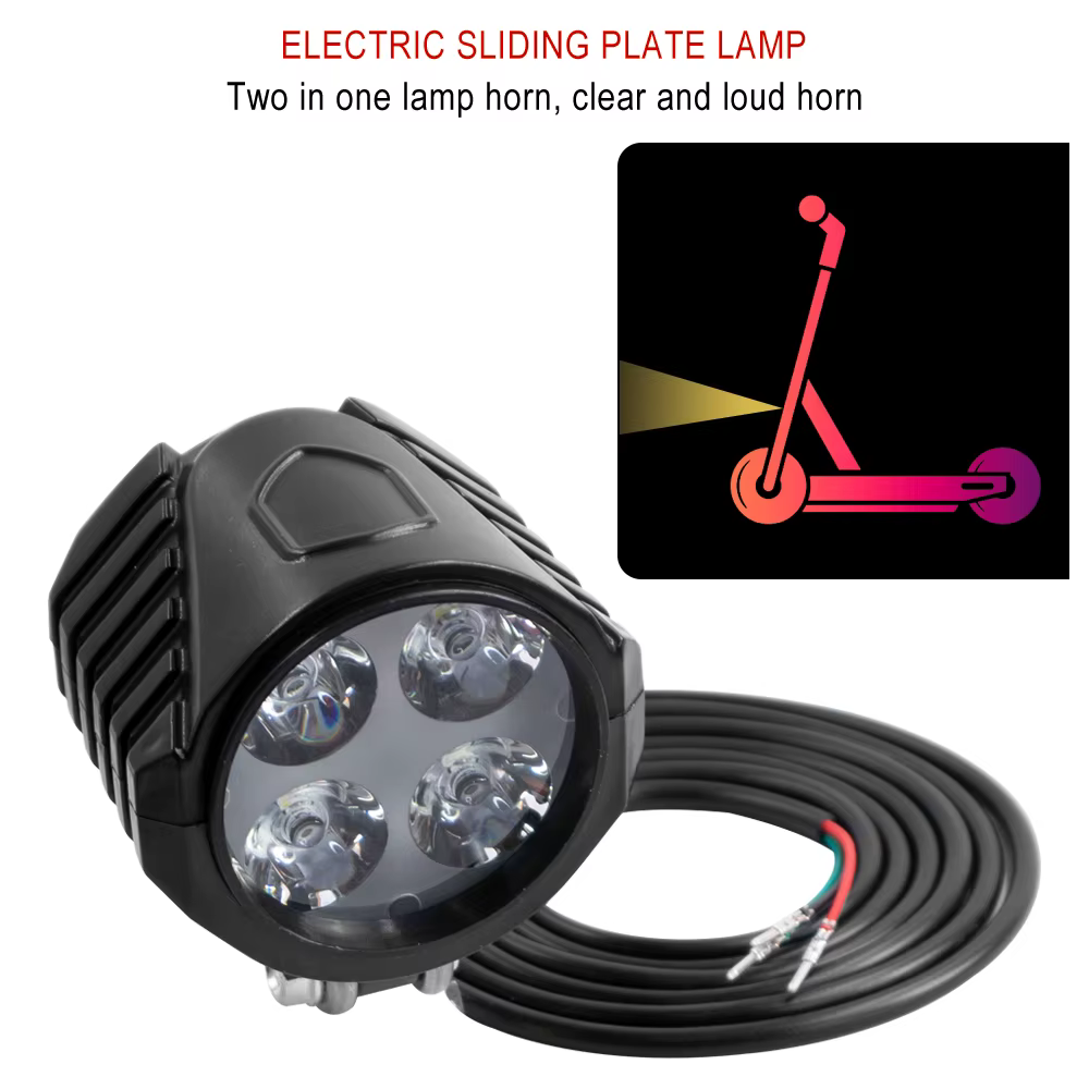 Scooter électrique 4 LED feu avant