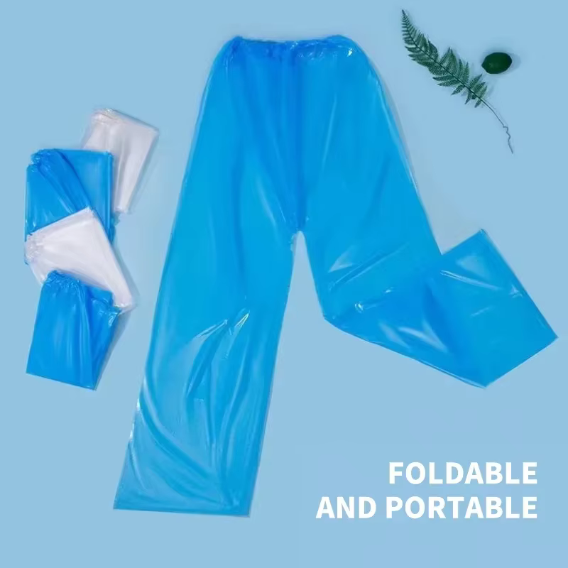Nouveau pantalon de pluie jetable voyage en plein air cyclisme épaissi Pack pied dérive imperméable