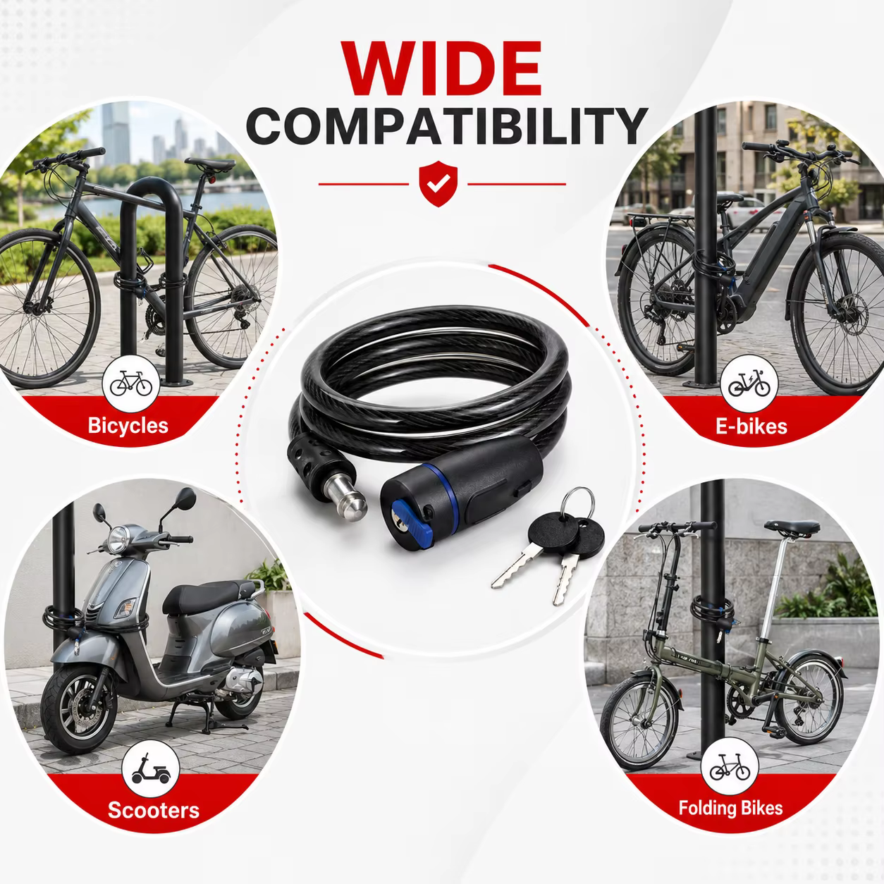 PINMOAP – serrure de vélo robuste