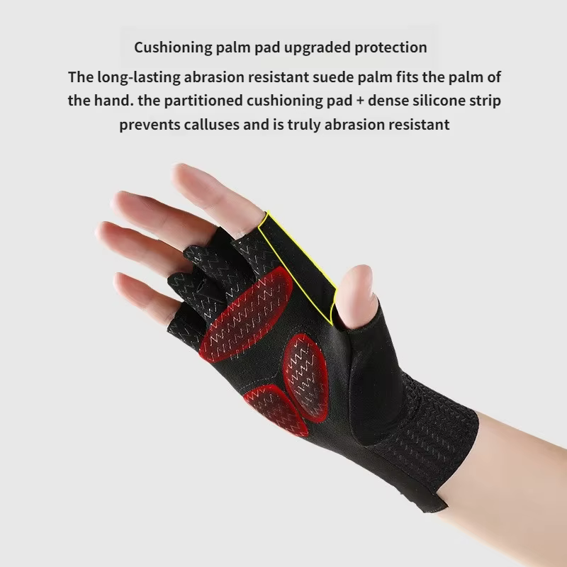 Gants de cyclisme demi-doigt respirants d'été