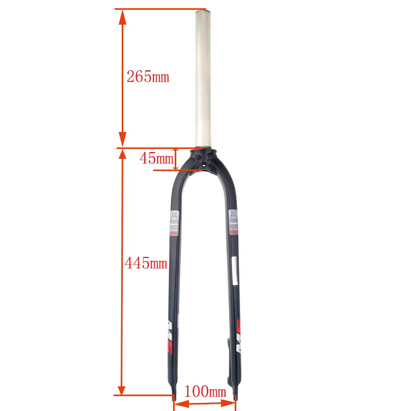 VTT vélo VTT 26 27.5 29 fourche rigide frein à disque M5 MD5 M5L M5SL QR droit/conique en alliage d'aluminium coupe-vent cyclisme