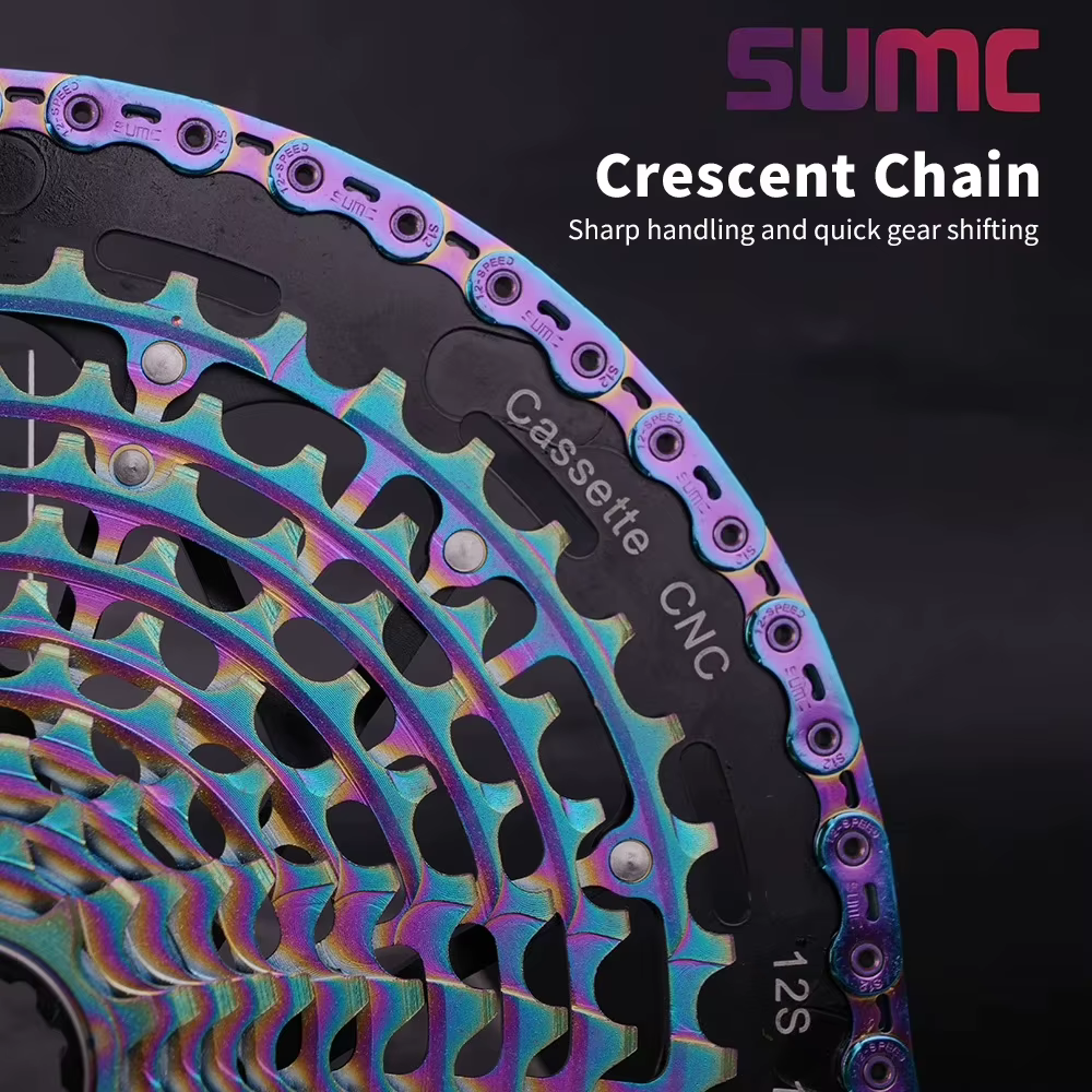 SUMC Bicycles Chaîne croissant creuse de qualité supérieure pour Shimano