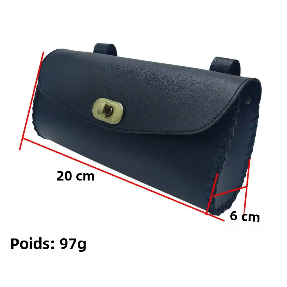 Sac de vélo rétro en cuir PU