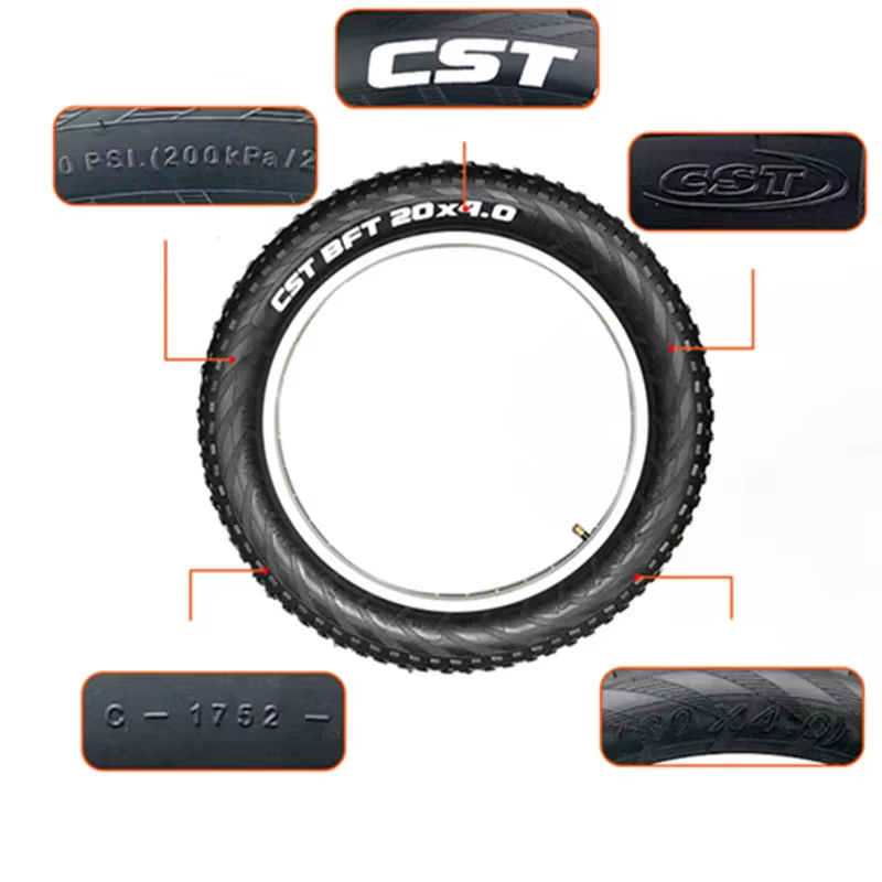 Pneu intérieur CST Fat Tire 20x4.0 20 pouces pour vélo électrique