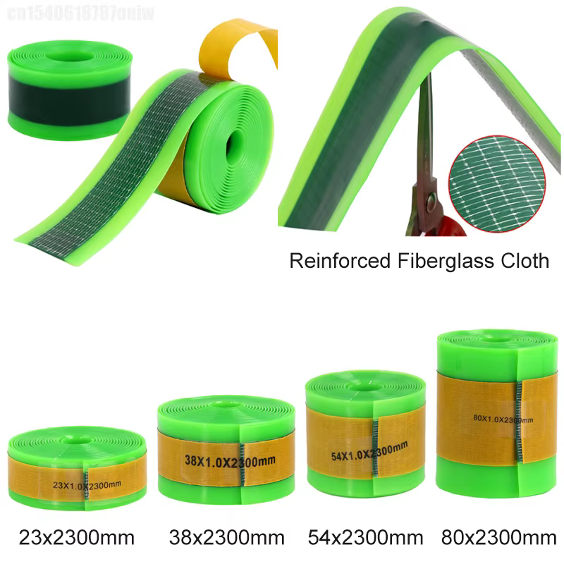  Protection de pneu de vélo anti-crevaison autocollante en TPU et fibre de verre