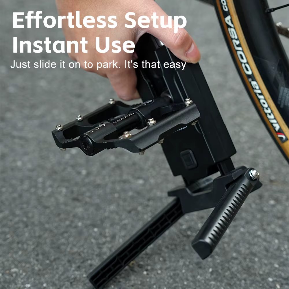 Repose-pieds de stationnement pour vélo